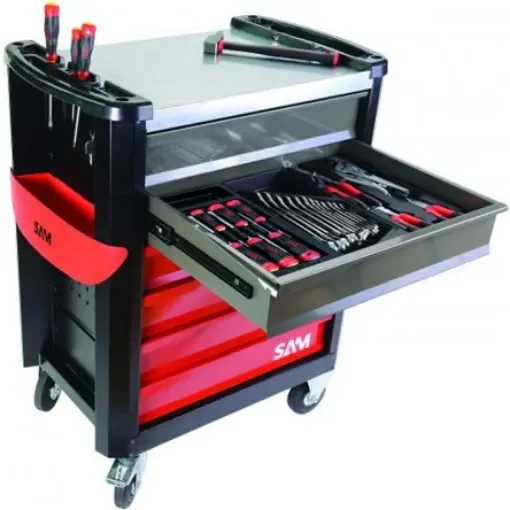SAM 6 Drawer Foam Wheeled Tool Trolley - CPP-119MMS product image