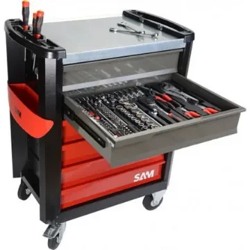 SAM 6 Drawer ABS Wheeled Tool Trolley - CPP-119MS product image