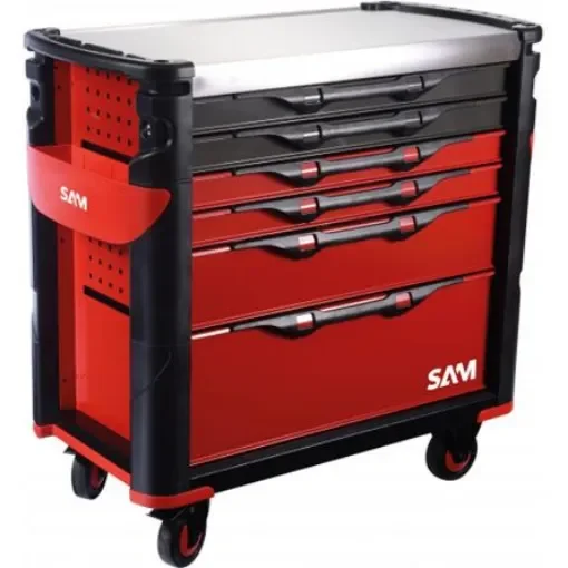 SAM 6 Drawer ABS Wheeled Roller Cabinet - CPP-202XL product image