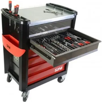 SAM 6 Drawer ABS Wheeled Tool Trolley - CPP-221MS product image