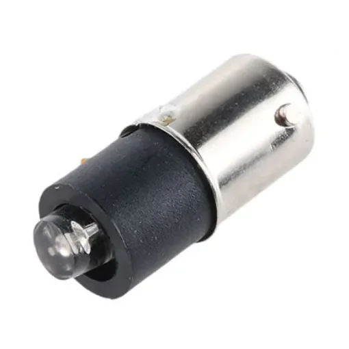 Marl Yellow LED Indicator Lamp, 110V dc, BA9s Base, 4.8mm Diameter, 1200mcd - 215-521-25-38 product image