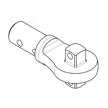 SAM Square Screwdriver Bit, 19 mm Tip, 3/8 in Drive, Round Drive, 80 mm Overall - DC-2-3/8 product image