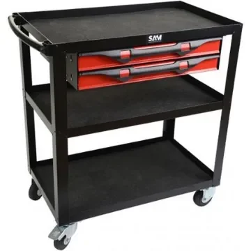 SAM 2 Drawer Sheet Metal Wheeled Tool Trolley - SERVI-3P2T product image
