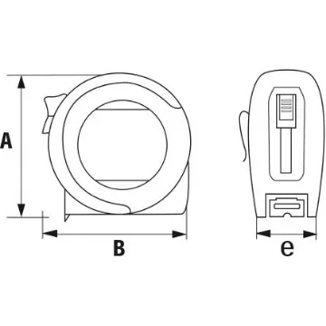 SAM UB 10m Tape Measure, Metric - UB-1025N-FME product image