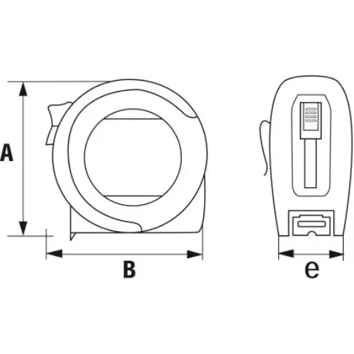 SAM UB 10m Tape Measure, Metric - UB-1025N-FME product image