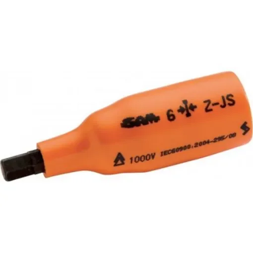 SAM 3/8 in Drive 4mm Hexagon Bit, 6 point, 24.5mm, VDE/1000V, 67 mm Overall Length - Z-JS-4 product image