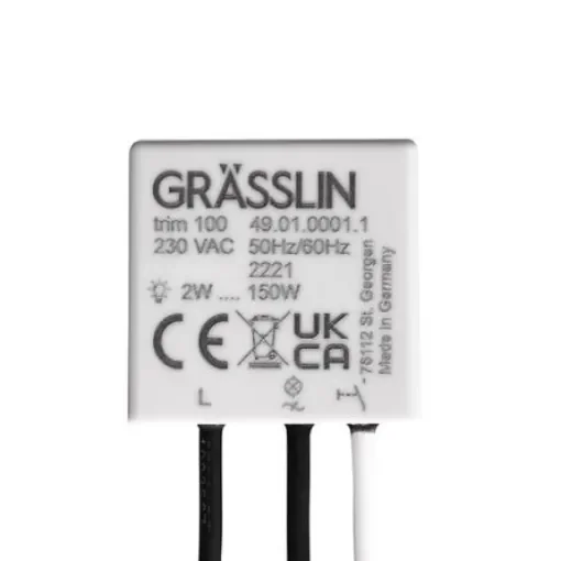 Grasslin Dimmer Switch, 230V ac, 150W - 49.01.0001.1 product image