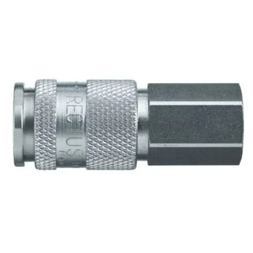 Legris Nickel Plated Brass Female Pneumatic Quick Connect Coupling, 3/8 in Female 23mm Female Thread - 18KAIW17MPN product image