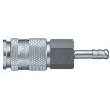 Legris Nickel Plated Brass Female, Male Pneumatic Quick Connect Coupling, 23mm Hose Barb - 18KATF06MPN product image