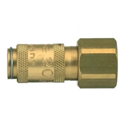 Legris Nickel Plated Brass Female Pneumatic Quick Connect Coupling, BSPP 1/8 in Female 10mm Female Thread - 20KBIW10MPN product image