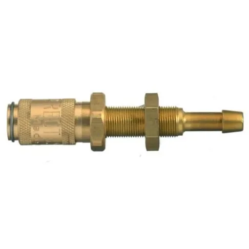 Legris Nickel Plated Brass Female, Male Pneumatic Quick Connect Coupling, 10mm Hose Barb - 20KBTS03MPN product image