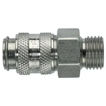 Legris Stainless Steel Male Pneumatic Quick Connect Coupling, 1/8 in Male 16mm Male Thread - 21KAAW10EVX product image