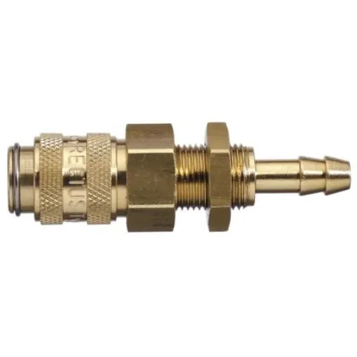 Legris Nickel Plated Brass Female Pneumatic Quick Connect Coupling, 16mm Female Thread - 21KBTS08MPN product image
