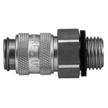 Legris Nickel Plated Brass Female Pneumatic Quick Connect Coupling, 1/4 in Male 16mm Female Thread - 21KLAW13MPN product image