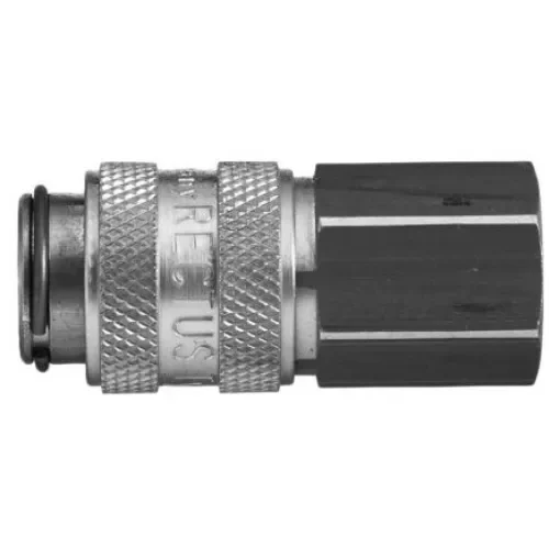 Legris Nickel Plated Brass Female Pneumatic Quick Connect Coupling, 1/4 in Female 16mm Female Thread - 21KLIW13MPN product image