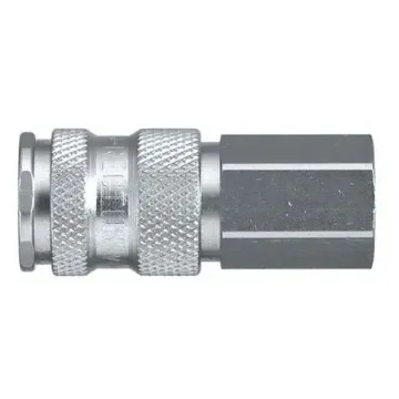 Legris Nickel Plated Brass Female Pneumatic Quick Connect Coupling, 1/2 in Female 23mm Female Thread - 25KAIW21MPN product image