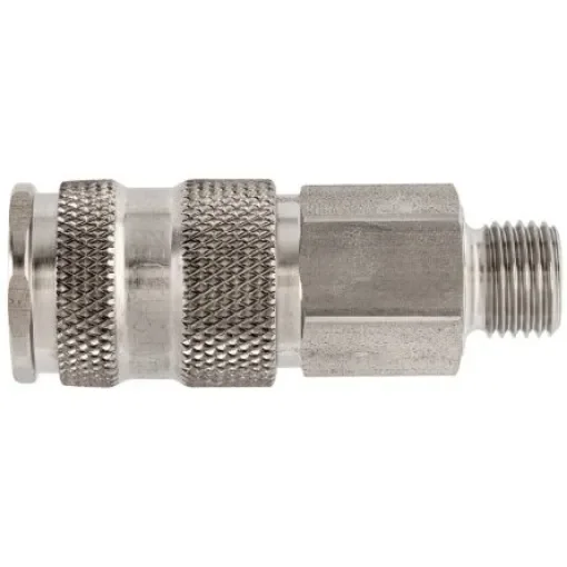 Legris Stainless Steel Male Pneumatic Quick Connect Coupling, 1/4 in Male 23mm Male Thread - 25KBAW13EVX product image