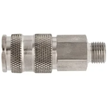 Legris Stainless Steel Male Pneumatic Quick Connect Coupling, 3/8 in Male 23mm Male Thread - 25KBAW17EVX product image