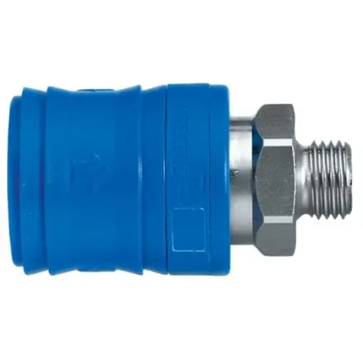 Legris Nickel Plated Brass Male Pneumatic Quick Connect Coupling, G 1/4 Male 31mm Male Thread - 26KEAW21MPN product image