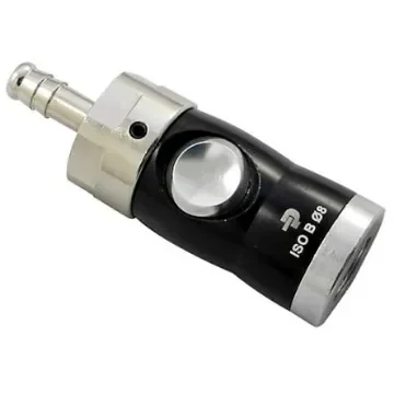 Legris Anodised Aluminium, Nickel Plated Brass Female Pneumatic Quick Connect Coupling, M10 x 1 Hose Barb - 26KPTF10APX product image