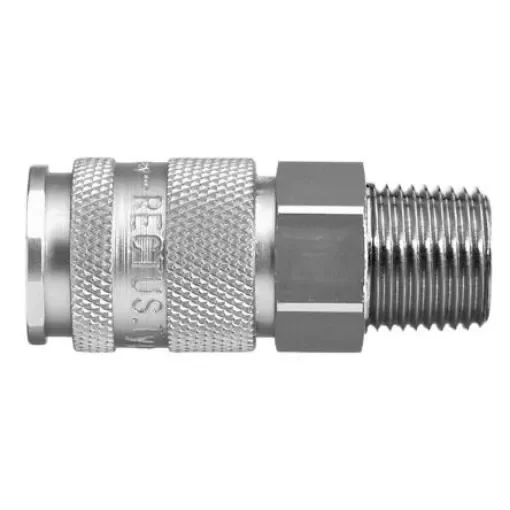 Legris Nickel Plated Brass Male Pneumatic Quick Connect Coupling, BSPT 1/2 in Male 27mm Male Thread - 27KBAK21BPN product image