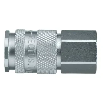 Legris Nickel Plated Brass Female Pneumatic Quick Connect Coupling, 3/8 in Female 27mm Female Thread - 27KBIW17BPN product image