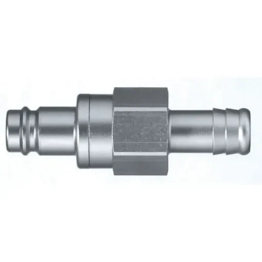 Legris Nickel Plated Brass Female, Male Pneumatic Quick Connect Coupling, Hose Barb - 27SBTF13MPN product image