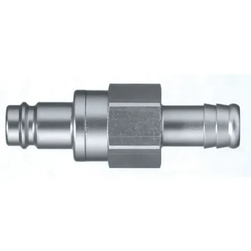 Legris Nickel Plated Brass Female, Male Pneumatic Quick Connect Coupling, Hose Barb - 27SBTF19MPN product image