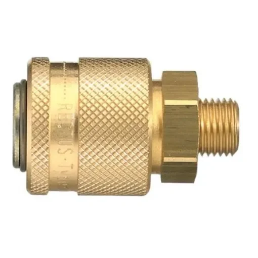 Legris Nickel Plated Brass Male Pneumatic Quick Connect Coupling, G 1/4 Male 30mm Male Thread - 30KAAW21SPN product image