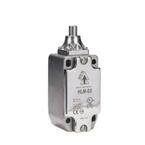 IDEM HLM-SS Series Pin Plunger Safety Limit Switch, 2NC, 2NO, IP67, IP69K, 2NO/2NC, Stainless Steel Housing, 240V ac - 175101 product image