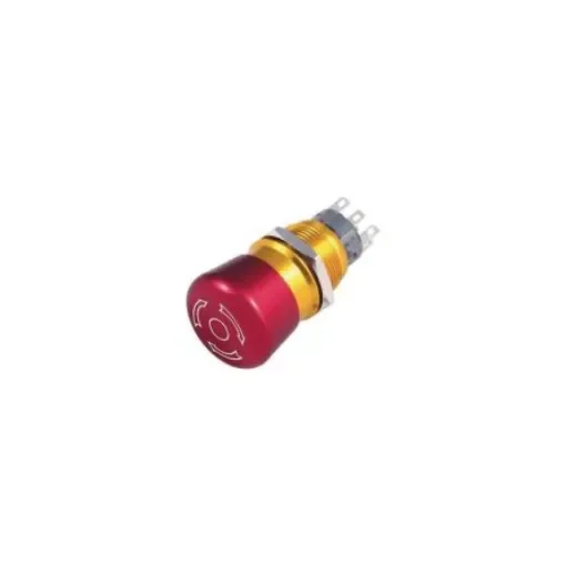 RND RND 210 Series Vandal Proof Push Button Switch, On-On, Panel Mount, 19mm Cutout, 2CO, 250V ac, IP65 - RND 210-00415 product image