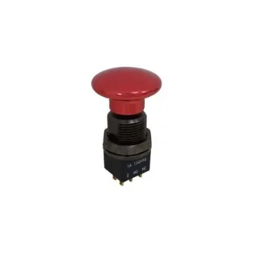 RND RND 210 Series Push Button Switch, On-(On), Panel Mount, 11.9mm Cutout, 2CO, 38 V dc, 120 V ac, IP67 - RND 210-00616 product image