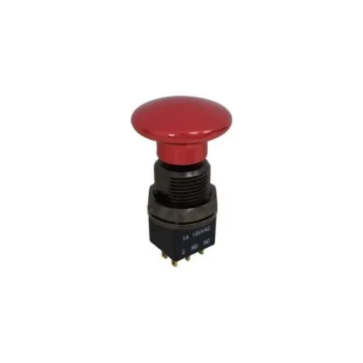 RND RND 210 Series Push Button Switch, On-(On), Panel Mount, 11.9mm Cutout, 2CO, 38 V dc, 120 V ac, IP67 - RND 210-00616 product image