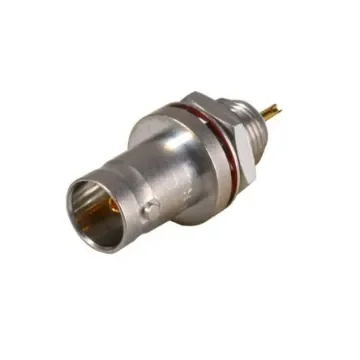 Huber+Suhner 22_BNC Series, Jack Panel Mount BNC Connector, Solder Termination, Straight Body - 22_BNC-50-0-3/133_NE product image