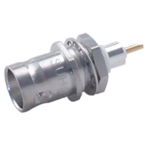 Huber+Suhner 22_BNT Series Socket Bulkhead Circular Coaxial Connector, Solder Termination, Straight Body - 22_BNT-50-0-1/103_NE product image