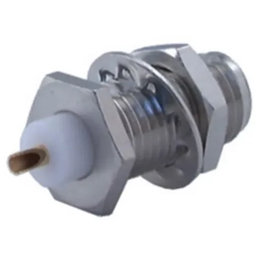 Huber+Suhner 22_SMA Series Socket Bulkhead Circular Coaxial Connector, Solder Cup Termination, Straight Body - 22_SMA-50-0-4/111_NE product image