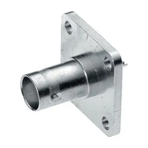 Huber+Suhner 23_BNC Series Socket Bulkhead Circular Coaxial Connector, Solder Cup Termination, Straight Body - 23_BNC-50-0-2/133_NE product image