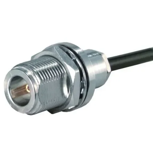 Huber+Suhner 24_N Series Socket Panel Mount Circular Coaxial Connector, Solder Termination, Straight Body - 24_N-50-3-10/133_NE product image