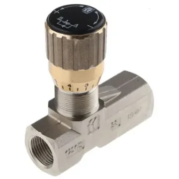 RS PRO Inline Mounting Hydraulic Flow Control Valve, G 3/8, 210bar, 30L/min - 2834029 product image