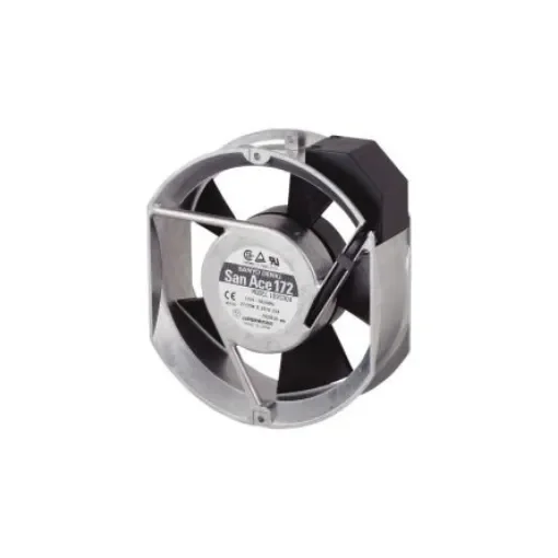 Sanyo Denki Axial Fan, 230 V ac, ac Operation, 187.3/226.1cfm, 27/28W, 0.14/0.11A Max, 172 x 150 x 51mm - 109S303 product image