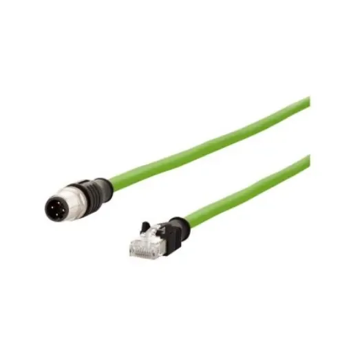 Metz Connect Straight Male 4 way M12 to Straight Male 8 way RJ45 Connector & Cable, 1m - 142M1D15010 product image