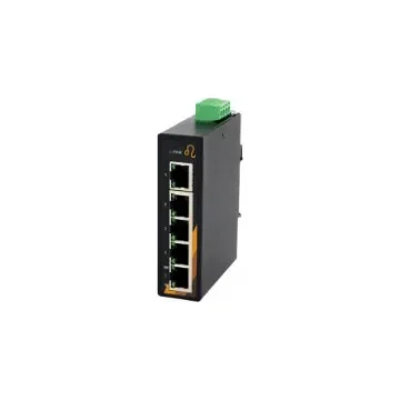 Exsys EX Series DIN Rail, Wall Unmanaged Ethernet Switch, 5 RJ45 Ports, 100Mbit/s Transmission, 48V dc - EX-6200 product image
