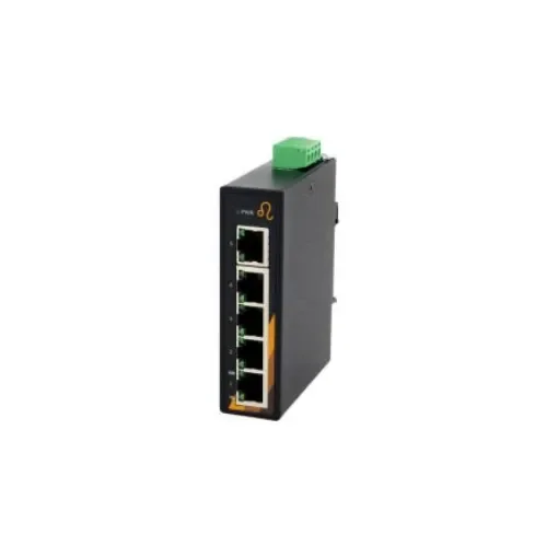 Exsys EX Series DIN Rail, Wall Unmanaged Ethernet Switch, 5 RJ45 Ports, 100Mbit/s Transmission, 48V dc - EX-6200 product image