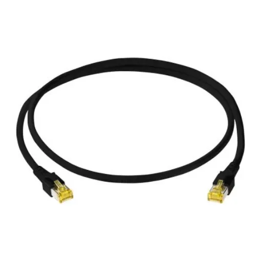 Leoni Kerpen, 5m Cat6a, Black RJ45 to Male RJ45 Male, S/FTP, Terminated PVC Sheath - LKD 9AB2 6073 0000 product image
