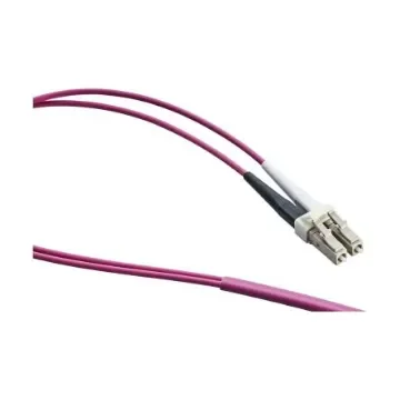 Leoni Kerpen LC to LC Duplex Multi Mode OM4 Fibre Optic Cable, 9/150/12525µm, Purple, 2m - LKD9A1111050000 product image