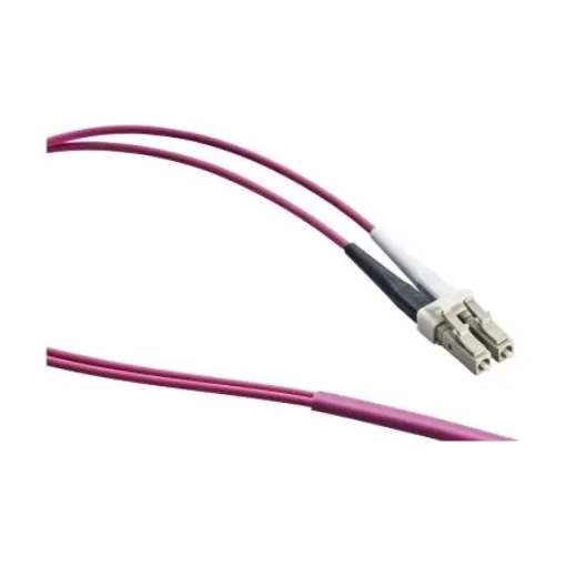 Leoni Kerpen LC to LC Duplex Multi Mode OM4 Fibre Optic Cable, 9/150/12525µm, Purple, 2m - LKD9A1111050000 product image