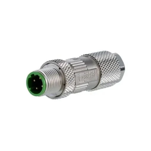 Metz Connect Industrial Circular Connectors, 4 Contacts, Cable Mount, M12 Connector, Plug, Male, IPX7 - MNF881A115 product image