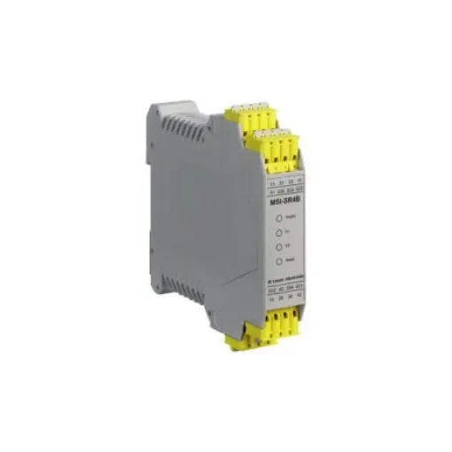 Leuze MSI-SR4B Emergency Stop Safety Relay, 24V ac/dc, 4 Safety Contacts - MSI-SR4B-01 product image