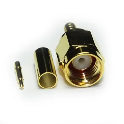 RS PRO, Plug Cable Mount SMA Connector, 50O, Crimp Termination, Straight Body - 2837144 product image