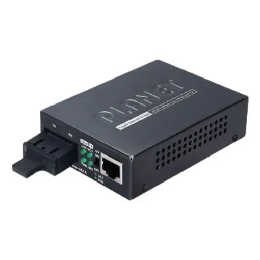 Planet RJ45, SC Media Converter, Single Mode, 1000Mbit/s 10km - GT-802S product image